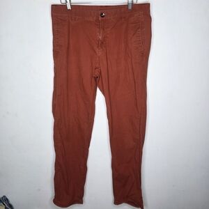 Mountain Hardwear Men's Size 34 Rust Red Straight Leg Hiking Pants